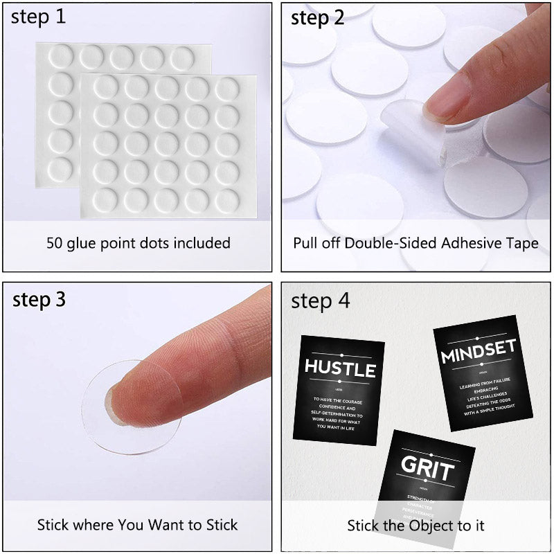 9-Piece Inspirational Quote Posters Set - Unframed 8x10 Inch Wall Art for Home, Office